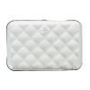 OGON PORTE CARTE QUILTED BUTTON SILVER